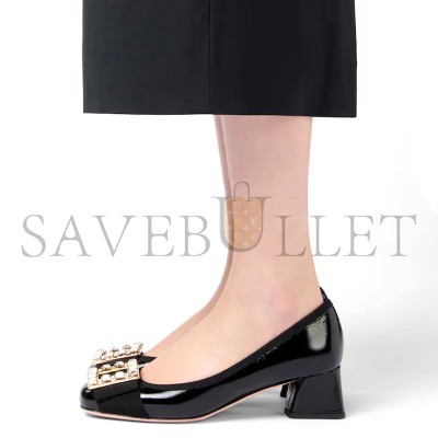 ROGER VIVIER TRÈS VIVIER PUMPS IN PATENT LEATHER RVW51935720TM6B999
